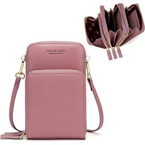 Small Crossbody Cell Phone Purse Women Mini Messenger Shoulder Handbag Wallet